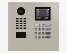 Doorbird D21DKH, IP VIDEO DOOR STATION, RAL 7044, stainless steel, powder-coated, semi-gloss, Part# 423888876