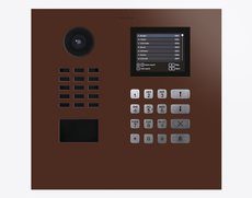 Doorbird D21DKH,  IP VIDEO DOOR STATION, RAL 8016, stainless steel, powder-coated, semi-gloss, Part# 423888906
