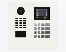Doorbird D21DKH, IP VIDEO DOOR STATION, RAL 9016, stainless steel, powder-coated, semi-gloss, Part# 423888975