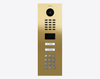 Doorbird D2102KV, IP VIDEO DOOR STATION, Brass-finish as PVD coating, stainless steel V4A, high-gloss polished, Part# 423891104