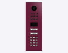 Doorbird D2102KV, IP VIDEO DOOR STATION, RAL 4004, stainless steel, powder-coated, semi-gloss, Part# 423891258