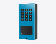 Doorbird A1121-S, SURFACE-MOUNT IP ACCESS CONTROL DEVICE, RAL 5012, stainless steel, powder-coated, semi-gloss, Part# 423893351