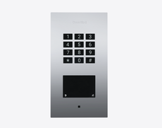 Doorbird A1121-F, FLUSH-MOUNT IP ACCESS CONTROL DEVICE, Chrome-finish as PVD coating, stainless steel V4A, high-gloss polished, Part# 423893665
