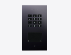Doorbird A1121-F, FLUSH-MOUNT IP ACCESS CONTROL DEVICE, Titanium-finish as PVD coating, stainless steel V4A, high-gloss polished, Part# 423893672