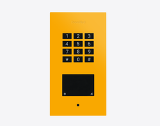Doorbird A1121-F, FLUSH-MOUNT IP ACCESS CONTROL DEVICE, RAL 1003, stainless steel, powder-coated, semi-gloss, Part# 423893696