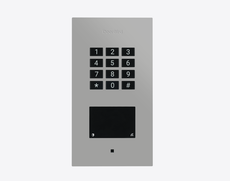 Doorbird A1121-F, FLUSH-MOUNT IP ACCESS CONTROL DEVICE, RAL 9006, stainless steel, powder-coated, semi-gloss, Part# 423894099