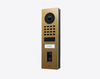 Doorbird D1101FV-S, FINGERPRINT 50 SURFACE-MOUNT IP VIDEO DOOR STATION, Gold-finish as PVD coating, stainless steel, brushed, Part# 423894693