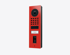 Doorbird D1101FV-S, FINGERPRINT 50 SURFACE-MOUNT IP VIDEO DOOR STATION, RAL 3028, stainless steel, powder-coated, semi-gloss, Part# 423894723