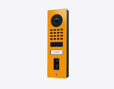 Doorbird D1101FV-S, FINGERPRINT 50 SURFACE-MOUNT IP VIDEO DOOR STATION, RAL 1037, stainless steel, powder-coated, semi-gloss, Part# 423894785