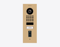 Doorbird D1101FV-F, FINGERPRINT 50 FLUSH-MOUNT IP VIDEO DOOR STATION, RAL 1001, stainless steel, powder-coated, semi-gloss, Part# 423894914