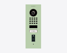 Doorbird D1101FV-F, FINGERPRINT 50 FLUSH-MOUNT IP VIDEO DOOR STATION, RAL 6019, stainless steel, powder-coated, semi-gloss, Part# 423895003