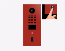 Doorbird D2101FV-FP50, FINGERPRINT 50 IP VIDEO DOOR STATION, RAL 3000, stainless steel, powder-coated, semi-gloss, Part# 423896277