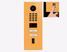 Doorbird D2102FV-FP50, FINGERPRINT 50 IP VIDEO DOOR STATION, RAL 1017, stainless steel, powder-coated, semi-gloss, Part# 423896741