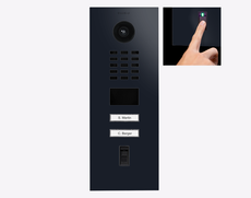 Doorbird D2102FV-FP50, FINGERPRINT 50 IP VIDEO DOOR STATION, RAL 5004, stainless steel, powder-coated, semi-gloss, Part# 423896871