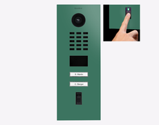 Doorbird D2102FV-FP50, FINGERPRINT 50 IP VIDEO DOOR STATION, RAL 6000, stainless steel, powder-coated, semi-gloss, Part# 423896925