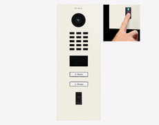 Doorbird D2102FV-FP50, FINGERPRINT 50 IP VIDEO DOOR STATION, RAL 9010, stainless steel, powder-coated, semi-gloss, Part# 423897137