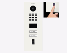 Doorbird D2102FV-FP50, FINGERPRINT 50 IP VIDEO DOOR STATION. RAL 9016, stainless steel, powder-coated, semi-gloss, Part# 423897144