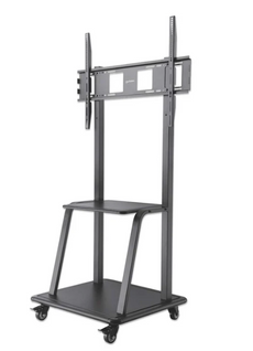 Manhattan Ultra Heavy-Duty Height-Adjustable TV Cart, Part# 461665