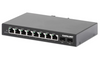 Intellinet IIS-8G02, 8-Port Gigabit Ethernet Industrial Switch with 2 SFP Ports, Part# 508827