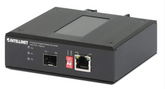 Intellinet IMCI-SFPG-30W Industrial Gigabit Media Converter and PoE+ Injector, Part# 508988