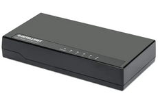 Intellinet IES-05GP, 5-Port Gigabit Ethernet Switch, Desktop Size, Plastic, IEEE 802.3az (Energy Efficient Ethernet), Black. Part# 561747