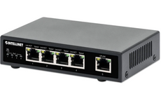 Intellinet 5-Port Gigabit Ethernet PoE+ Switch, IPS-05G-62W, Part# 561839