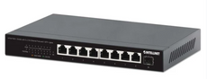 Intellinet IPS-08-2.5G01-100W, 9-Port PoE++ Switch with 8 x 2.5G Ethernet Ports and 1 SFP+ Uplink, Part# 562140
