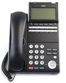 NEC ITL-12DG-3 (BK) - DT730G - 12 Button Display IP Phone Black Stock# 690078  Part# BE111486 ~ Factory Refurbished