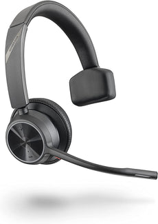 Poly Voyager 4310 UC Wireless Headset Plantronics - Single-Ear Headset with Boom Mic - Connect to PC/Mac via USB-C Bluetooth Adapter, Cell Phone via Bluetooth - Works with Teams, Zoom & More  218473-01