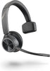 Poly Voyager 4310 UC Wireless Headset Plantronics - Single-Ear Headset with Boom Mic - Connect to PC/Mac via USB-C Bluetooth Adapter, Cell Phone via Bluetooth - Works with Teams, Zoom & More  218473-01