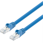 Intellinet IEC-C8AS-BL-7, Cat8.1 S/FTP Network Patch Cable, 7 ft., Blue, 40G, 2 GHz, 100% Copper, 24 AWG, RJ45, Stranded, Snag-free, Gold-plated Contacts, Part# 742993