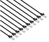 Intellinet IEC-C8-BK-5-SLIM-10P, Cat8.1 U/FTP Slim Network Patch Cable, 5 ft., Black, 10-Pack, Part# 743679