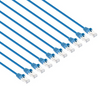 Intellinet IEC-C8-BL-3-SLIM-10P, Cat8.1 U/FTP Slim Network Patch Cable, 3 ft., Blue, 10-Pack, Part# 743723