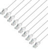 Intellinet IEC-C6-WT-0.5-SLIM-10P, Cat6 U/UTP Slim Network Patch Cable, 0.5 ft., White, 10-Pack, Part# 744355
