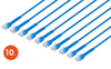 Intellinet IEC-C6-BL-3-FLEX-10P, Cat6 U/UTP FlexiBoot Slim Network Patch Cable, 3 ft., Blue, 10-Pack,Part# 745246
