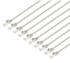 Intellinet IEC-C8-GY-1.5-SLIM-10P, Cat8.1 U/FTP Slim Network Patch Cable, 1.5 ft., Gray, 10-Pack, Part# 745383