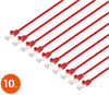 Intellinet IEC-C8-RD-0.5-SLIM-10P, Cat8.1 U/FTP Slim Network Patch Cable, 0.5 ft., Red, 10-Pack,  Part# 745512