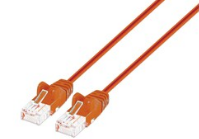 Intellinet Cat6 U/UTP Slim Network Patch Cable, Orange, Part# 745734