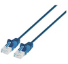 Intellinet Cat6a UTP Slim Network Patch Cable, Blue, Part# 745765
