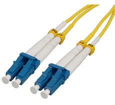 Intellinet 2 m LC to LC UPC Fiber Optic Patch Cable, 2.0 mm, Duplex, OFNR, Singlemode BIF, Yellow, Part# 751667