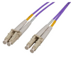 Intellinet 4 m LC to LC UPC Fiber Optic Patch Cable, 2.0 mm, Duplex, OFNR, OM4 Multimode, Violet, Part# 752244