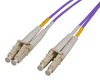 Intellinet 8 m LC to LC UPC Fiber Optic Patch Cable, 2.0 mm, Duplex, OFNR, OM4 Multimode, Violet, Part# 752282