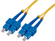 Intellinet 5 m SC to SC UPC Fiber Optic Patch Cable, 2.0 mm, Duplex, OFNR, Singlemode BIF, Yellow, Part# 760850