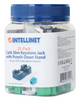 Intellinet Cat6 Slim Keystone Jack with Punch-Down Stand, Green, 25-Pack, IKJ-C6U-PD-GR-25P, Part# 772143