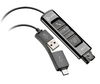 Poly DA85 USB to QD Black Adapter TAA, Part# 786C7AA