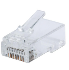 Intellinet 100-Pack Cat6 RJ45 Modular Plugs, IMP-C6-100, Part# 791281