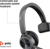 Poly Voyager 4310 UC Wireless Headset Plantronics - Single-Ear Headset with Boom Mic - Connect to PC/Mac via USB-C Bluetooth Adapter, Cell Phone via Bluetooth - Works with Teams, Zoom & More  218473-01