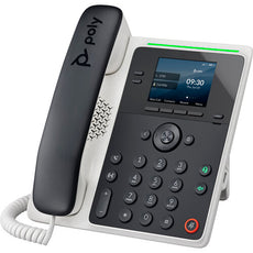 Poly Edge E100 IP Phone and PoE-enabled with Power Supply US, Part# 89B49AA#ABA