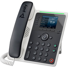 Poly Edge E220 IP Phone and PoE-enabled with Power Supply US, Part# 89B50AA#ABA