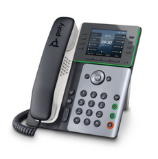 Poly Edge E350 IP Phone and PoE-enabled with Power Supply US, Part# 89B53AA#ABA